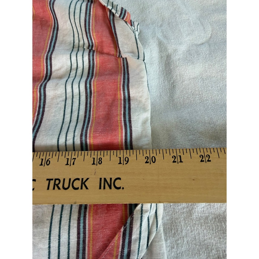 Tommy Hilfiger Womens Pink Striped Linen Cotton Sleeveless Belted Shirt Dress 10 - Picture 5 of 8